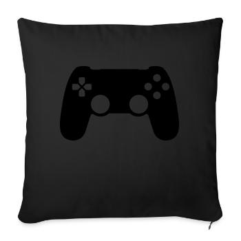 Gamepad Controller - Sofa pillow with filling 45cm x 45cm - black - Front