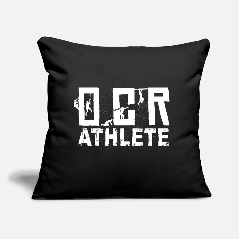 Course d'obstacles d'athlète OCR Coussin et housse de 45 x 45 cm