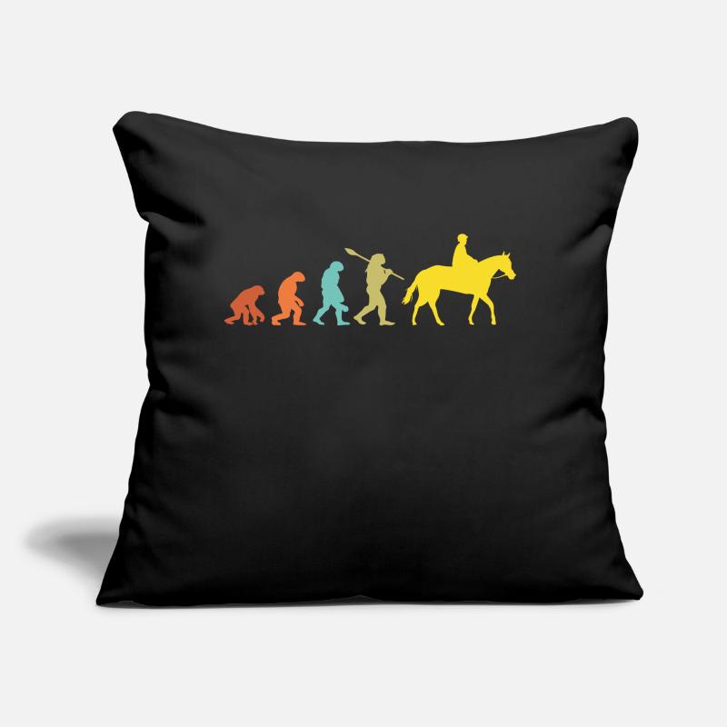 Vintage Evolution Cavalier De Cheval Cadeau Coussin et housse de 45 x 45 cm