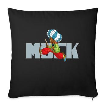 Boue - Coussin et housse de 45 x 45 cm - noir - Devant