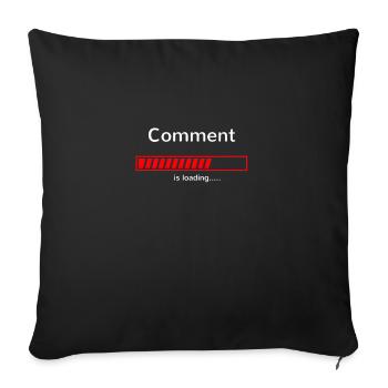 Comment is loading - Kommentar lädt - Sofakissen mit Füllung 45 x 45 cm - Schwarz - Vorne