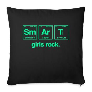 SMART GIRLS ROCK - Système Perdiode Elements - Coussin et housse de 45 x 45 cm - noir - Devant
