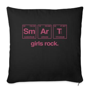 SMART GIRLS ROCK - Système Perdiode Elements - Coussin et housse de 45 x 45 cm - noir - Devant
