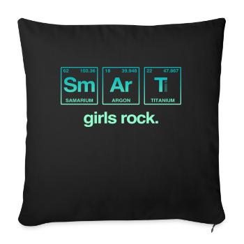 SMART GIRLS ROCK - Système Perdiode Elements - Coussin et housse de 45 x 45 cm - noir - Devant