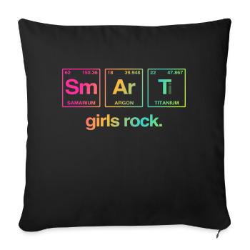 SMART GIRLS ROCK - Système Perdiode Elements - Coussin et housse de 45 x 45 cm - noir - Devant