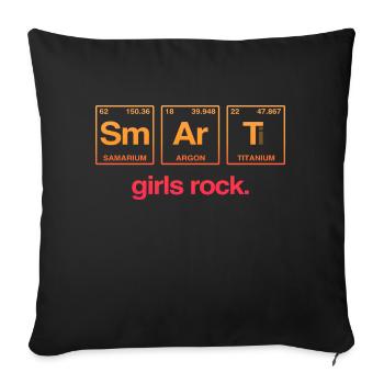 SMART GIRLS ROCK - Système Perdiode Elements - Coussin et housse de 45 x 45 cm - noir - Devant