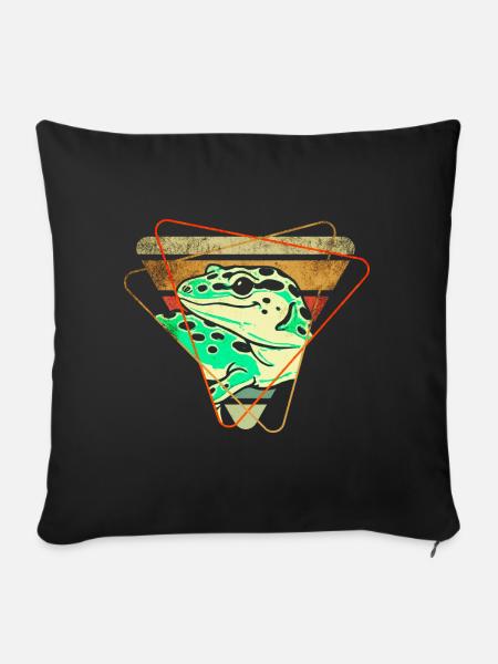 Gecko - Sofakissen mit Füllung 45 x 45 cm - Schwarz
