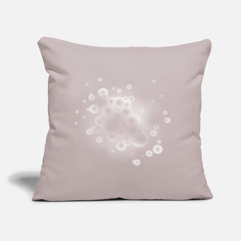 Pixel Cloud White | flash | rasterize | trendy Sofa pillow with filling 45cm x 45cm