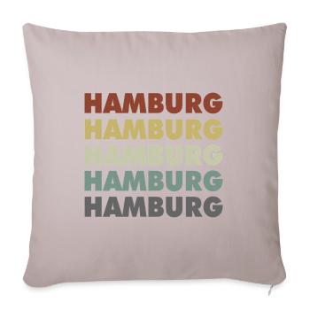 Hambourg - Cité hanséatique - Allemagne - Allemagne - Coussin et housse de 45 x 45 cm - taupe clair - Devant