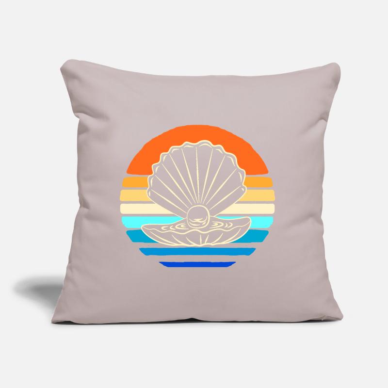 Shell collector shell Sofa pillow with filling 45cm x 45cm