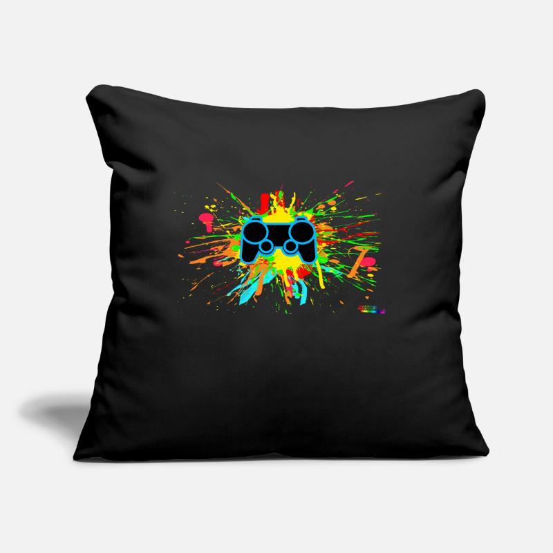 Graffiti Controller Splatter Sofa pillow with filling 45cm x 45cm
