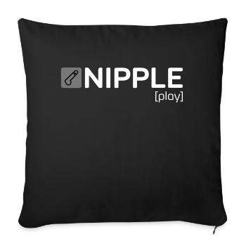 NIPPLE [play] - Sofakissen mit Füllung 45 x 45 cm - Schwarz - Vorne