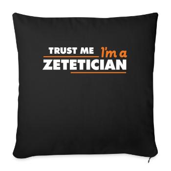 Trust me - Coussin et housse de 45 x 45 cm - noir - Devant