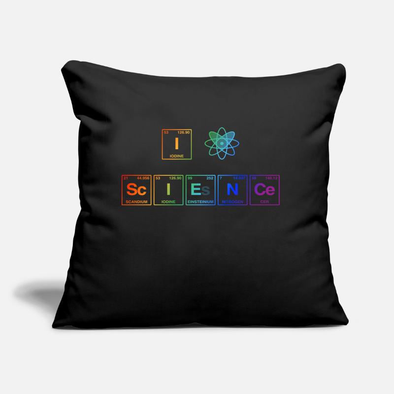 I LOVE SCIENCE - Éléments système perdiode LGBTQ Coussin et housse de 45 x 45 cm