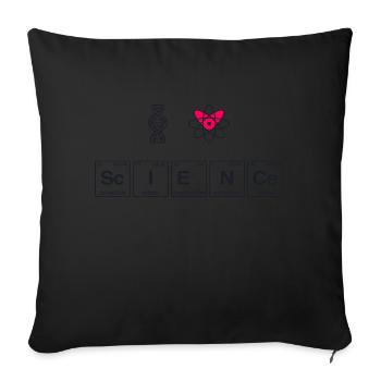 I LOVE SCIENCE - Système de perdiode d’éléments - Coussin et housse de 45 x 45 cm - noir - Devant