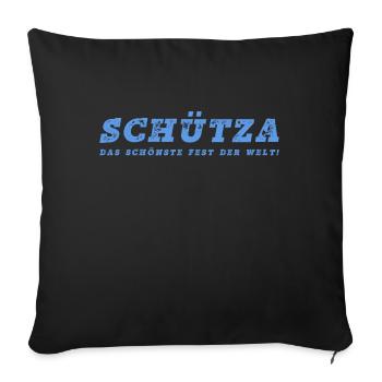 Schuetza das schönste Fest der Welt VINTAGE Style - Sofakissen mit Füllung 45 x 45 cm - Schwarz - Vorne