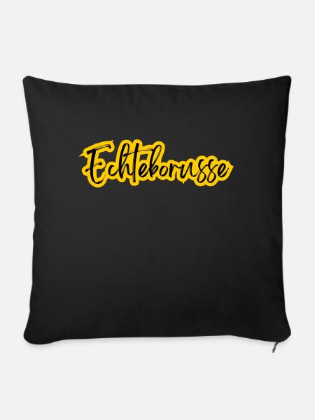 echteborusse - Sofakissen mit Füllung 45 x 45 cm - Schwarz