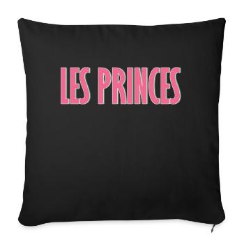 LES PRINCES Urbanisme - Coussin et housse de 45 x 45 cm - noir - Devant