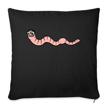 verre de terre - Coussin et housse de 45 x 45 cm - noir - Devant