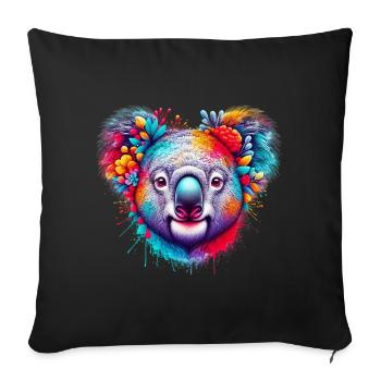 Koala - Sofakissen mit Füllung 45 x 45 cm - Schwarz - Vorne