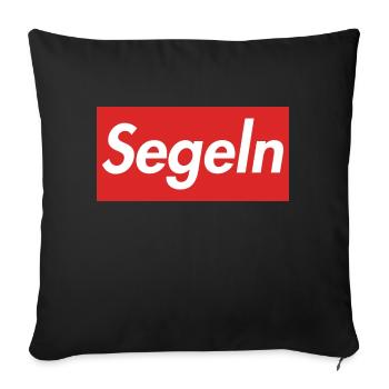 Segeln - Sofakissen mit Füllung 45 x 45 cm - Schwarz - Vorne