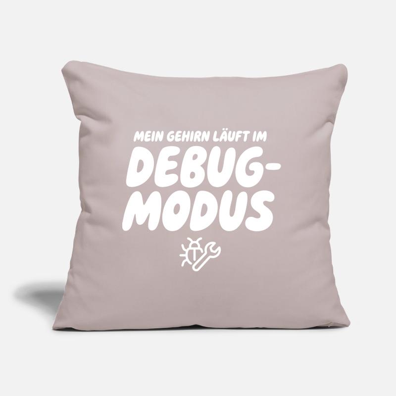 Brain in Debug Mode – Humor Graphics Sofa pillow with filling 45cm x 45cm