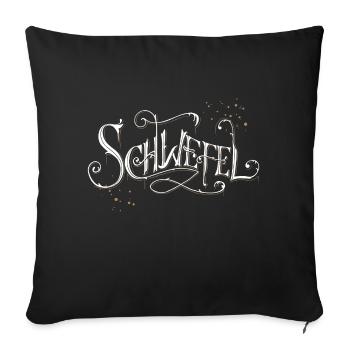 Pech & Schwefel | S - Sofakissen mit Füllung 45 x 45 cm - Schwarz - Vorne