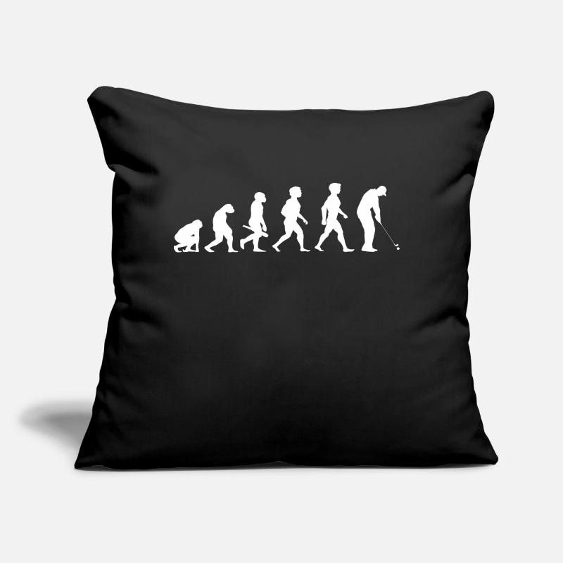 Evolution Golf Golfer Golfer Terrain de golf Coussin et housse de 45 x 45 cm