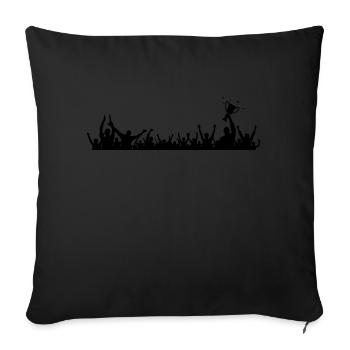 Fans Pokal - Sofakissen mit Füllung 45 x 45 cm - Schwarz - Vorne