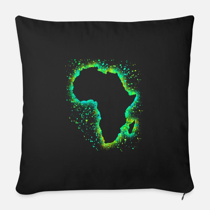 Afrika - Sofakissen mit Füllung 45 x 45 cm - Schwarz