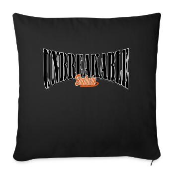unbreakable gym motivates training hard best - Sofa pillow with filling 45cm x 45cm - black - Front