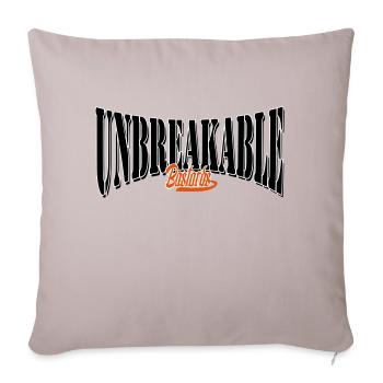 unbreakable gym motiviert training hart bester - Sofakissen mit Füllung 45 x 45 cm - helles Taupe - Vorne