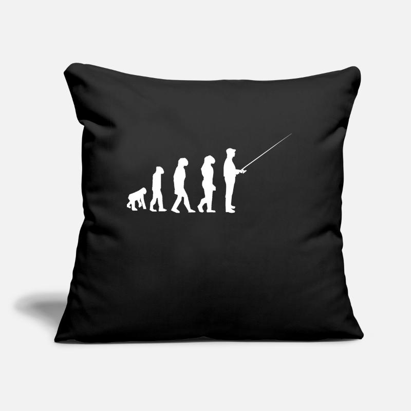évolution pêche Coussin et housse de 45 x 45 cm
