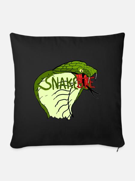 Snakebite; Kopra - Sofakissen mit Füllung 45 x 45 cm - Schwarz