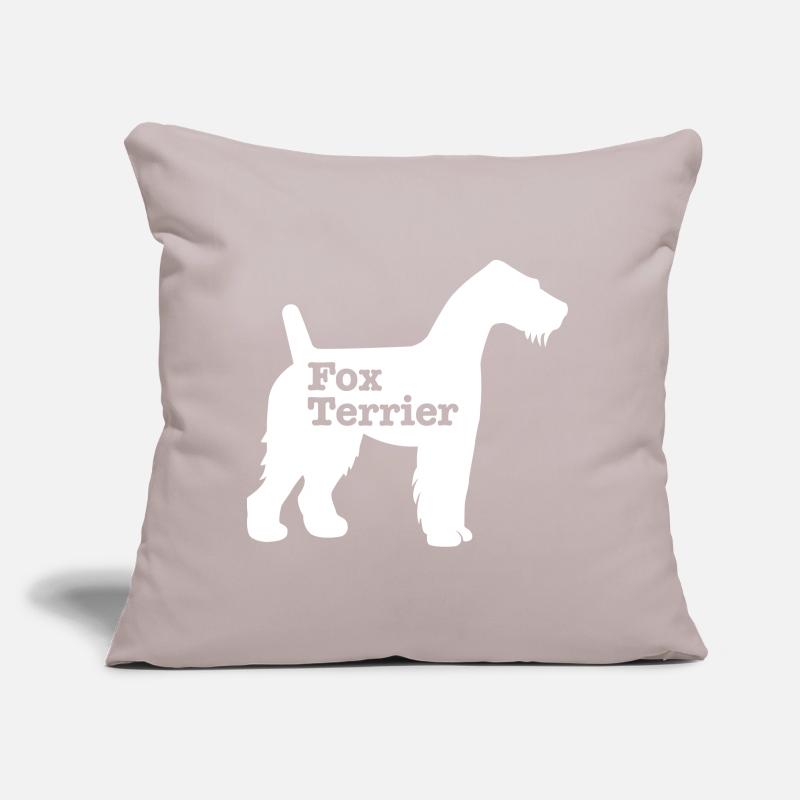 Fox-terrier Coussin et housse de 45 x 45 cm