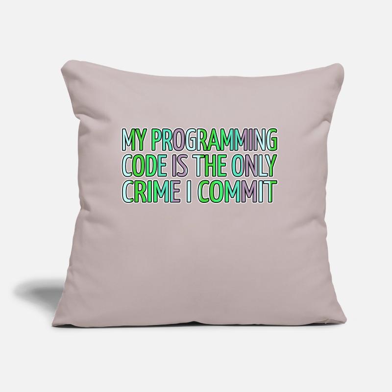 Computer Language Jokes Present Backend Developer Sofa pillow with filling 45cm x 45cm