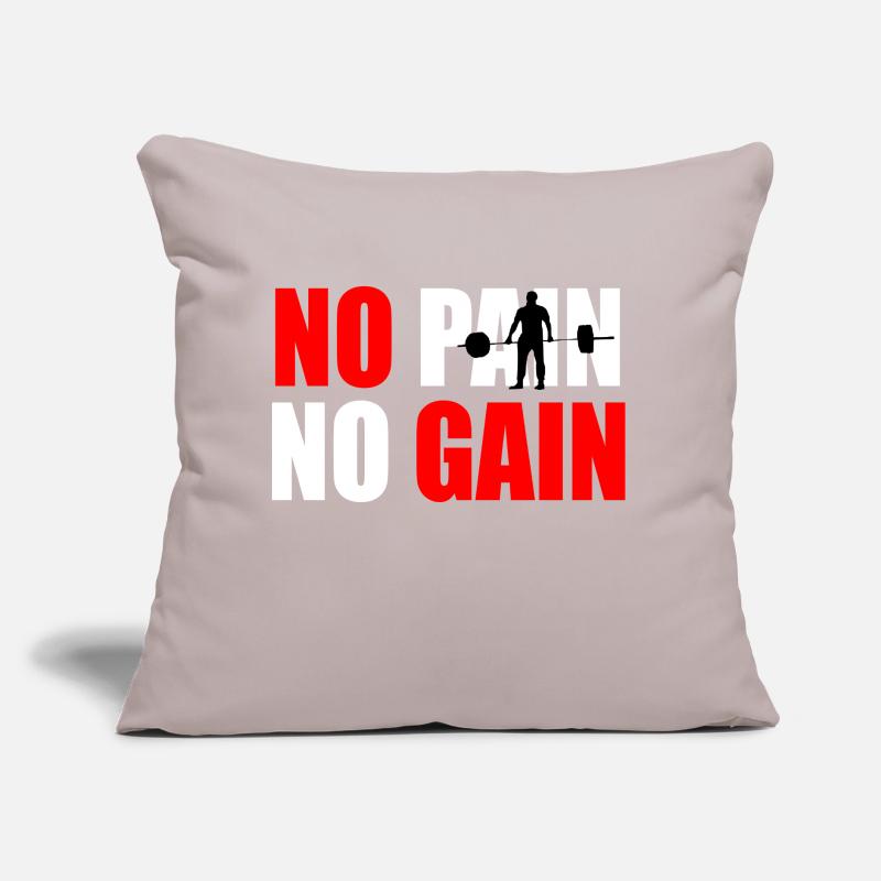 Pas de douleur pas de gain devis Coussin et housse de 45 x 45 cm