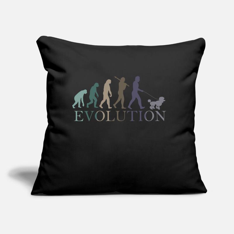 CANICHE ÉVOLUTION Coussin et housse de 45 x 45 cm