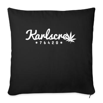 Karlscrew 420 - Sofakissen mit Füllung 45 x 45 cm - Schwarz - Vorne