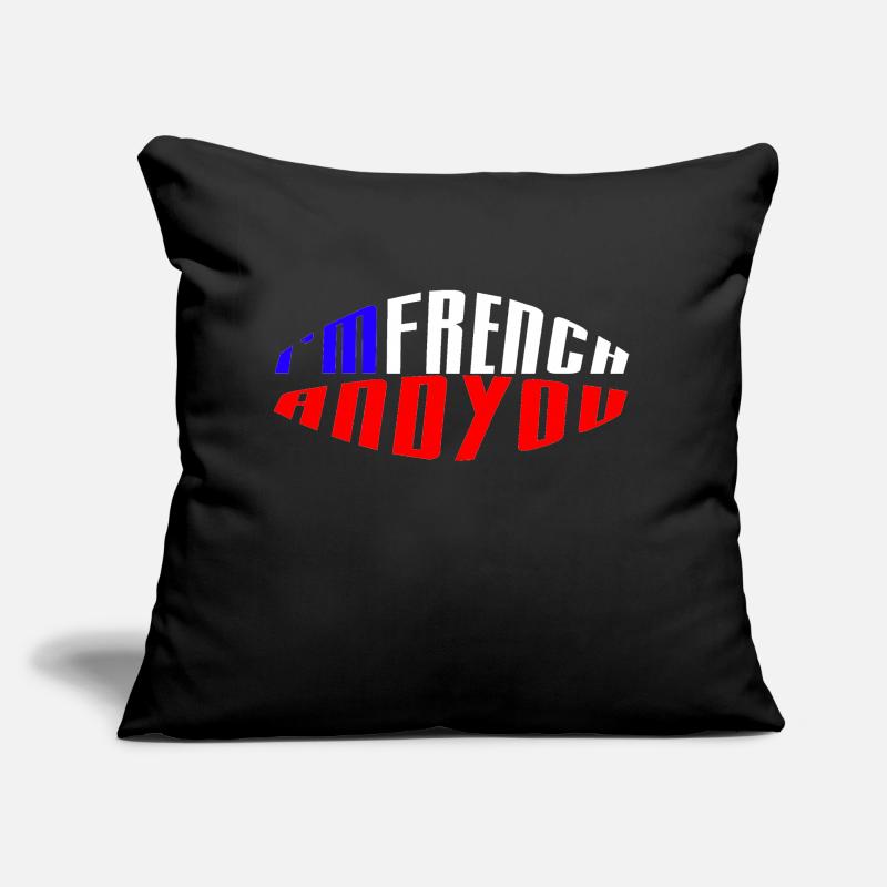 je suis français et vous Coussin et housse de 45 x 45 cm