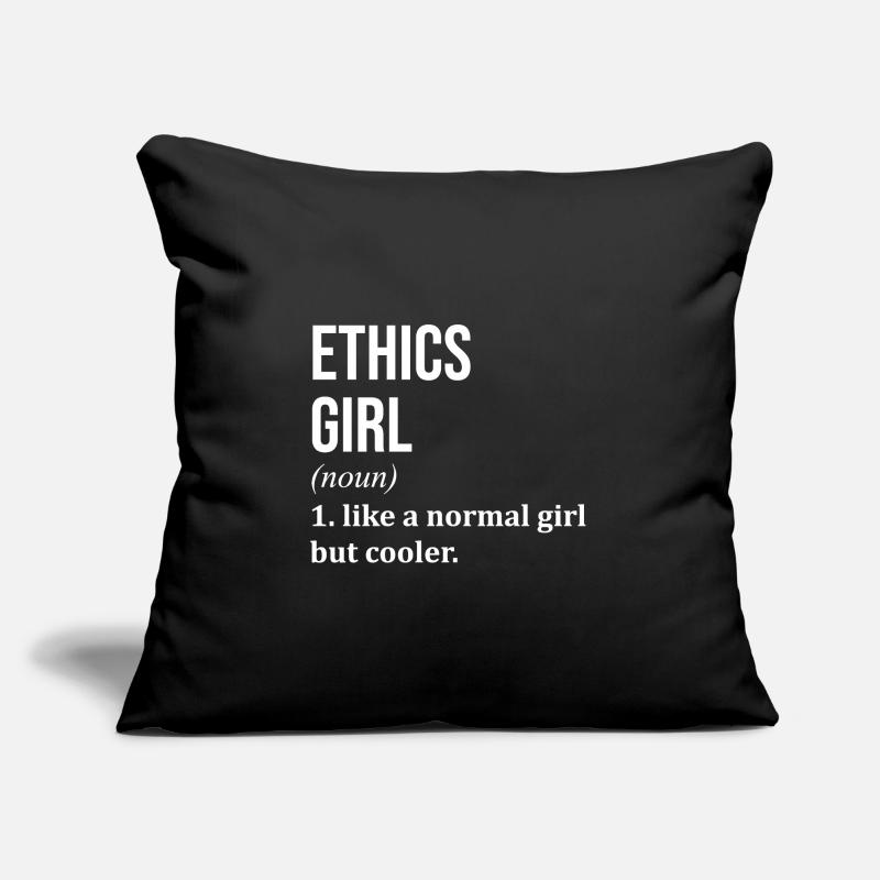 Ethics Sofa pillow with filling 45cm x 45cm