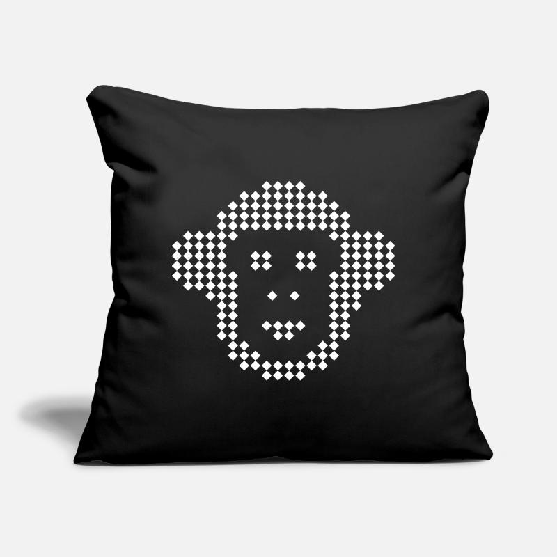 Pixel Monkey Emblème du Losange Coussin et housse de 45 x 45 cm