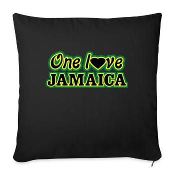 One l♥ve jamaica - Coussin et housse de 45 x 45 cm - noir - Devant