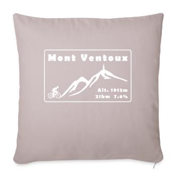 Mont Ventoux - Sofakissen mit Füllung 45 x 45 cm - helles Taupe - Vorne