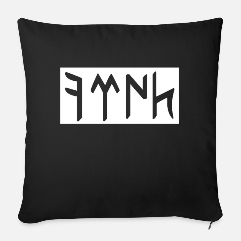 Türk - Sofakissen mit Füllung 45 x 45 cm - Schwarz