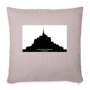 Mont Saint Michel - Sofa pillow with filling 45cm x 45cm - light taupe - Front