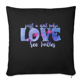 Ocean Sublimation - Sofa pillow with filling 45cm x 45cm - black - Front