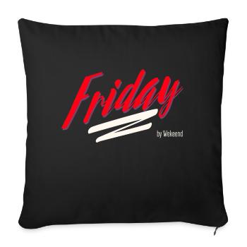 Friday Design - Sofakissen mit Füllung 45 x 45 cm - Schwarz - Vorne