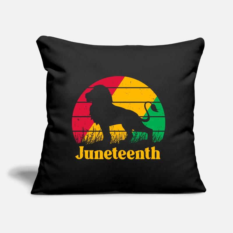 Juneteenth Coussin et housse de 45 x 45 cm