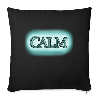 Feeling Calm Again - Sofa pillow with filling 45cm x 45cm - black - Front